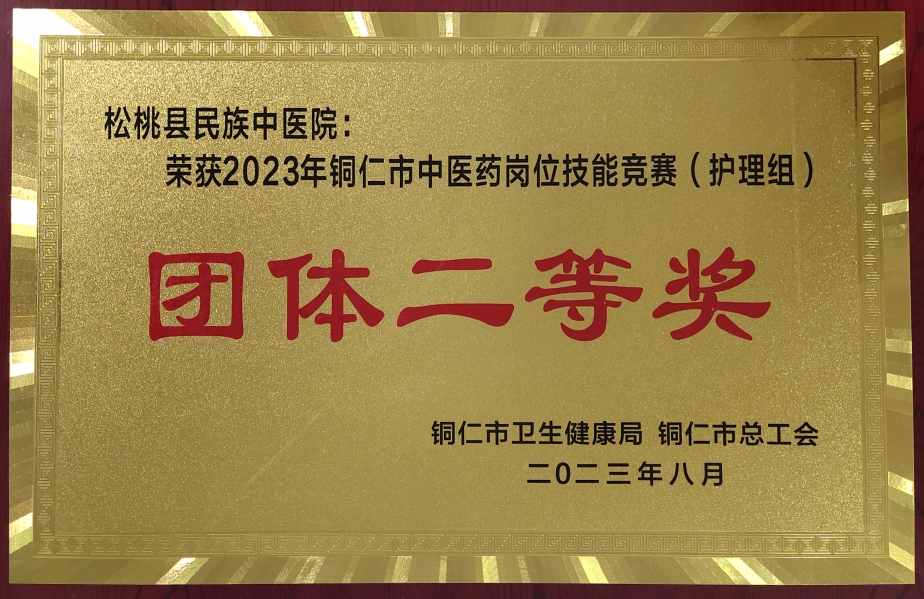 2023年铜仁市中医药岗位技能竞赛（护理组）团体二等奖