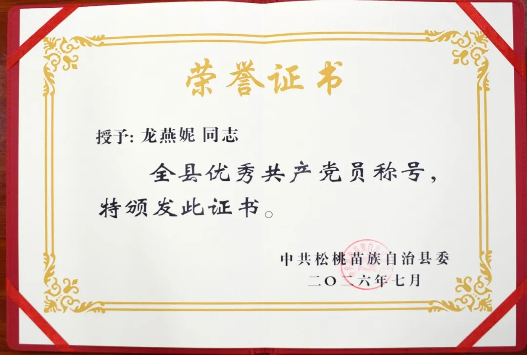“全县优秀共产党员”龙燕妮：以心为灯 点亮生命的希望